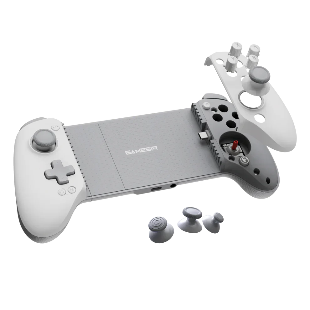GameSir G8 Plus MFi Type-C mobile controller attached to an iPhone