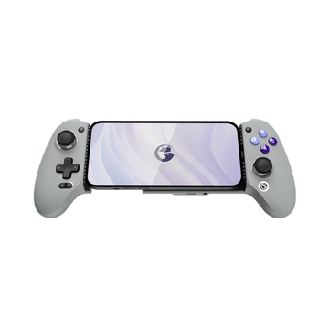 GameSir G8 Galileo stretchable mobile gamepad attached to a smartphone