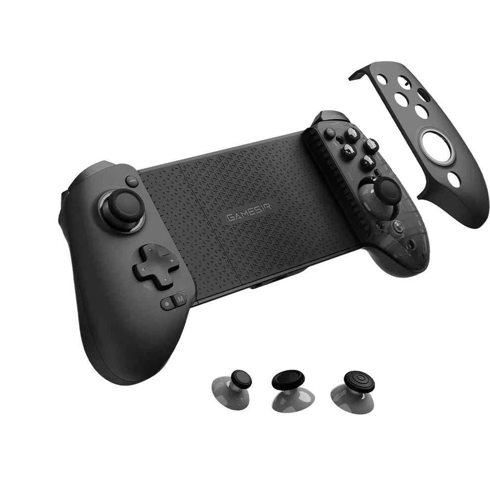 GameSir G8 Plus Bluetooth stretchable mobile gamepad with smartphone attached