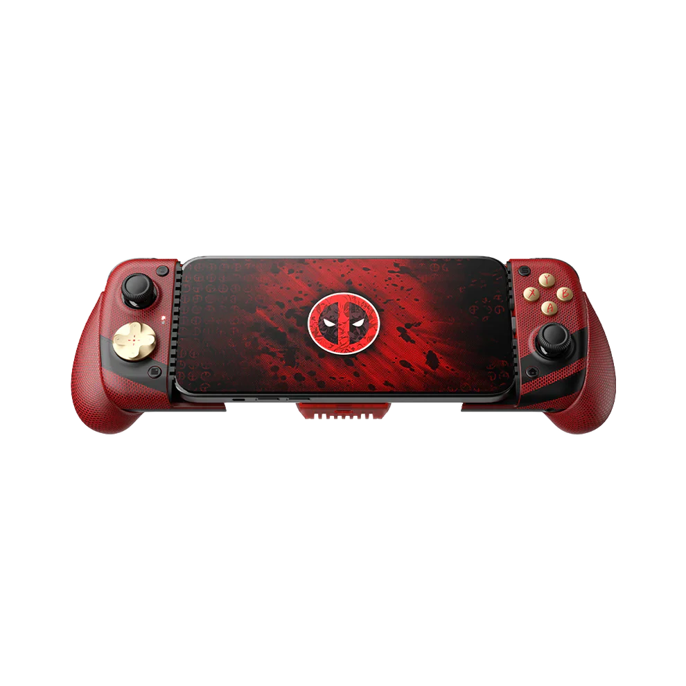 GameSir X3 Pro Deadpool Edition mobile gaming controller with red and black design