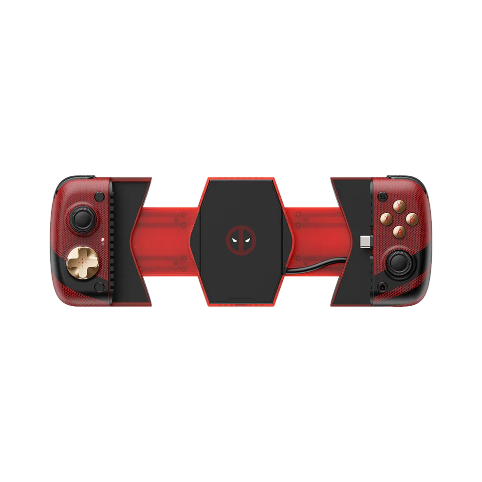 GameSir X3 Pro Deadpool Edition mobile gaming controller with red and black design