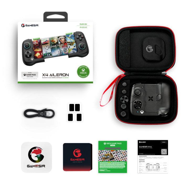 GameSir X4 Aileron Xbox Mobile Gaming Controller attached to a smartphone