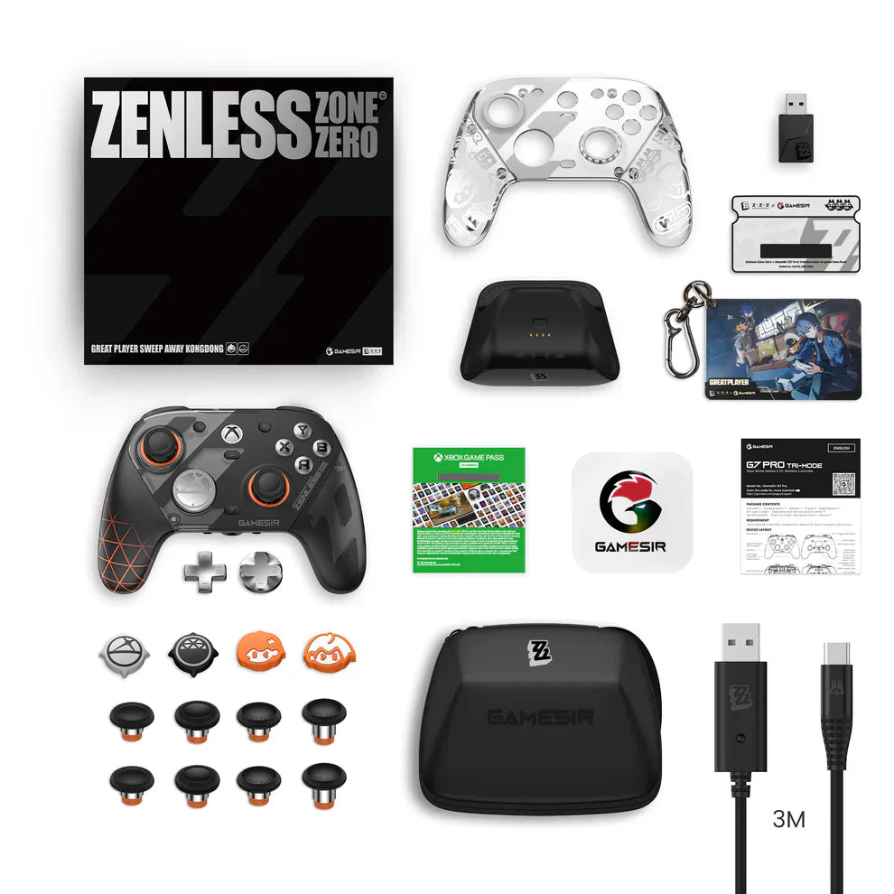 GameSir G7 Pro Zenless Zone Zero Edition wireless controller with custom ZZZ-themed design